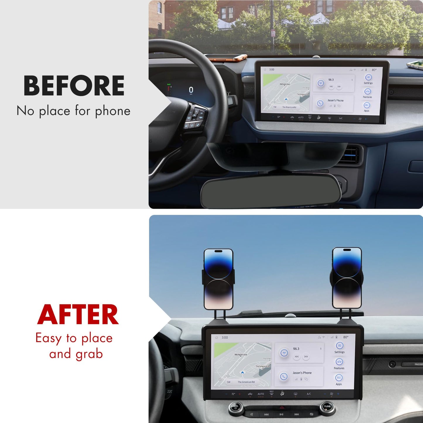 Mabett Phone Holder Compatible with Ford Maverick Accessories 2025-2026