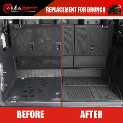 Mabett Seat Back Cover and Cargo Liner for Ford Bronco 2021-2026 4 Door