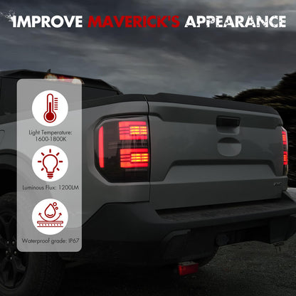 Mabett LED Tail Lights for Ford Maverick 2022-2024 XL XLT