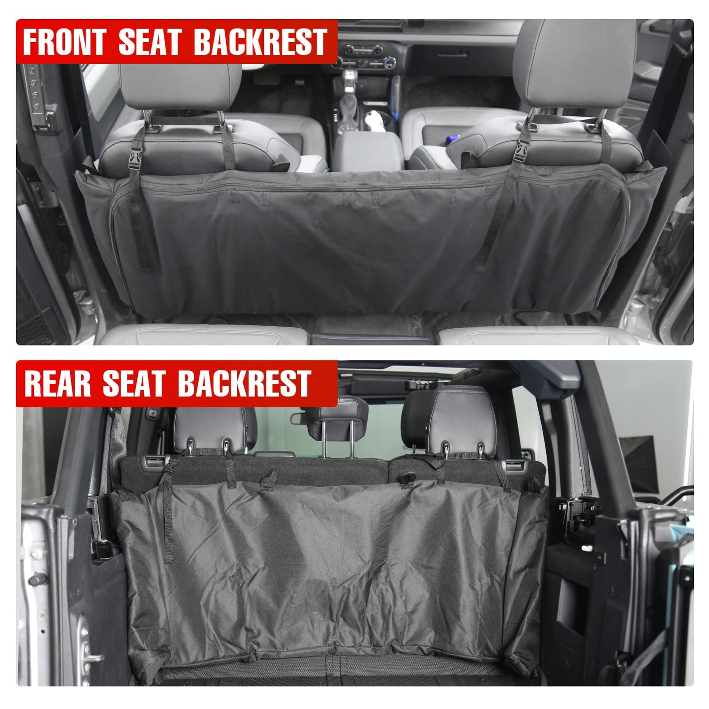 Mabett Soft Top Window Storage Bag for Ford Bronco Accessories 2021-2024 4 Door