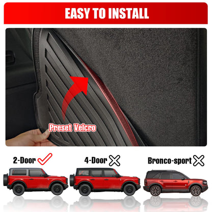 Mabett Back Seat Cover Backrest Protector for Ford Bronco Accessories 2021-2026 2-Door