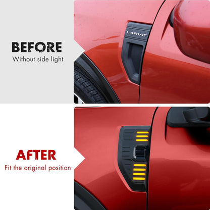 Mabett Side Marker Lights for Ford Maverick 2025-2022 Accessories（Not Fit 2025 Lobo Lariat Tremor model）, Waterproof Design LED Lamps Plug-in Light Side Maker Replacement (2 Pack)