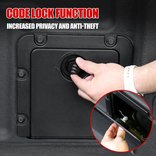 Mabett Bed Storage Bin Cover with Code Lock Compatible with Ford Maverick Accessories 2022-2026