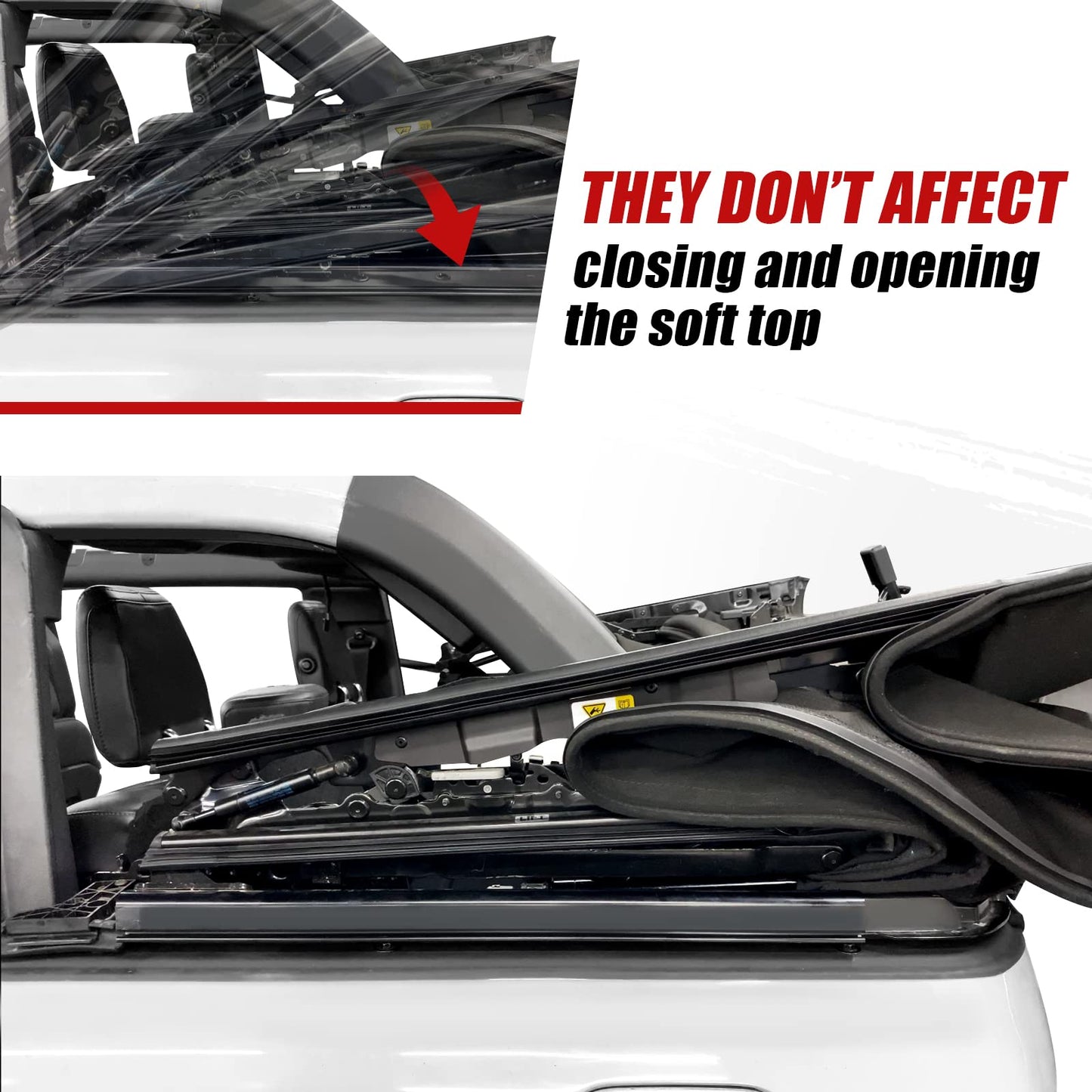 Mabett Cargo Shelf Side Covers for Ford Bronco 2021-2024 4-Door Soft Top