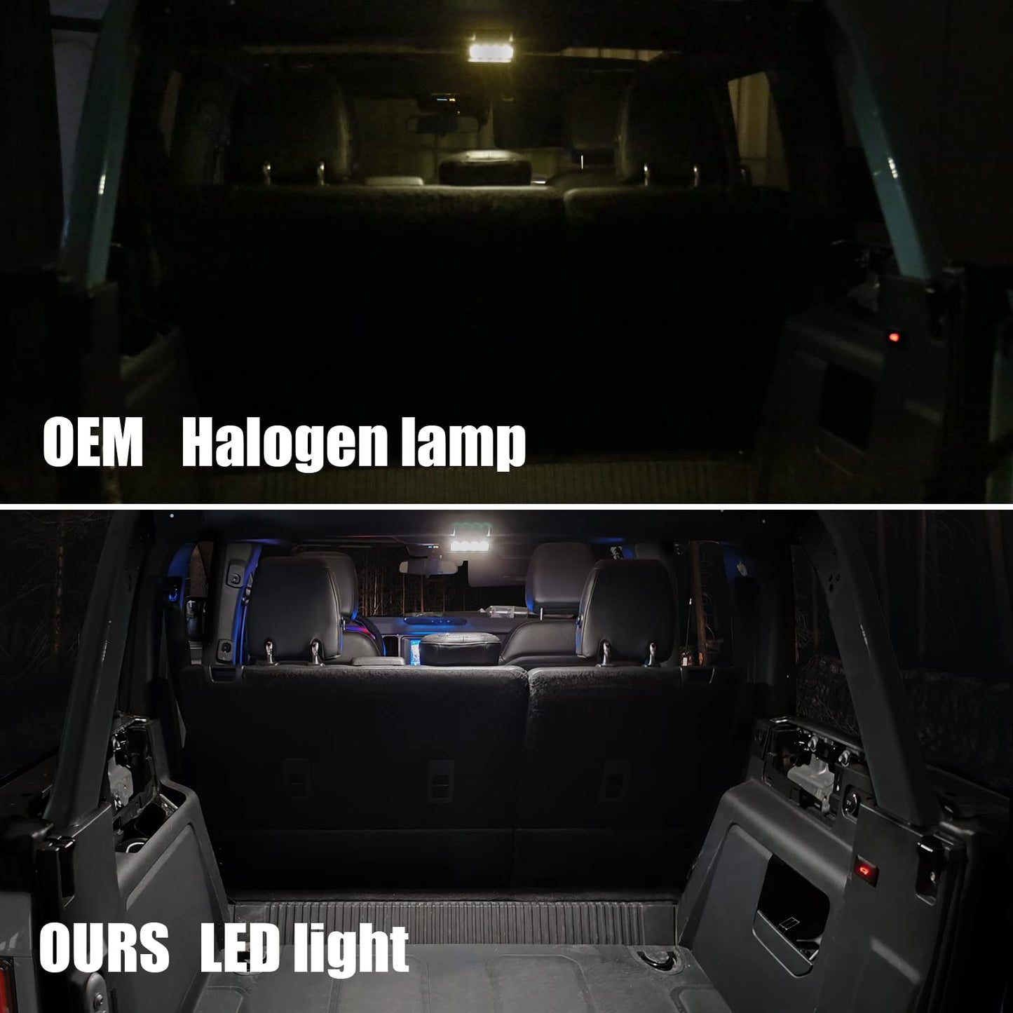 Mabett Rear Ceiling Lights Compatible with Ford Bronco 2021-2024(Not FIt 2 Door and 2025/2026)