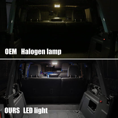 Mabett Rear Ceiling Lights Compatible with Ford Bronco 2021-2024(Not FIt 2 Door and 2025/2026)
