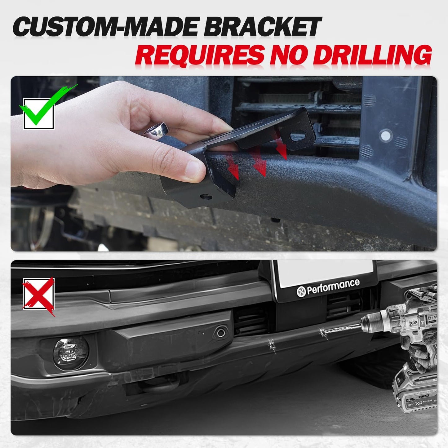 Mabett License Plate Bracket for Ford Bronco 2021-2026 2/4-Door