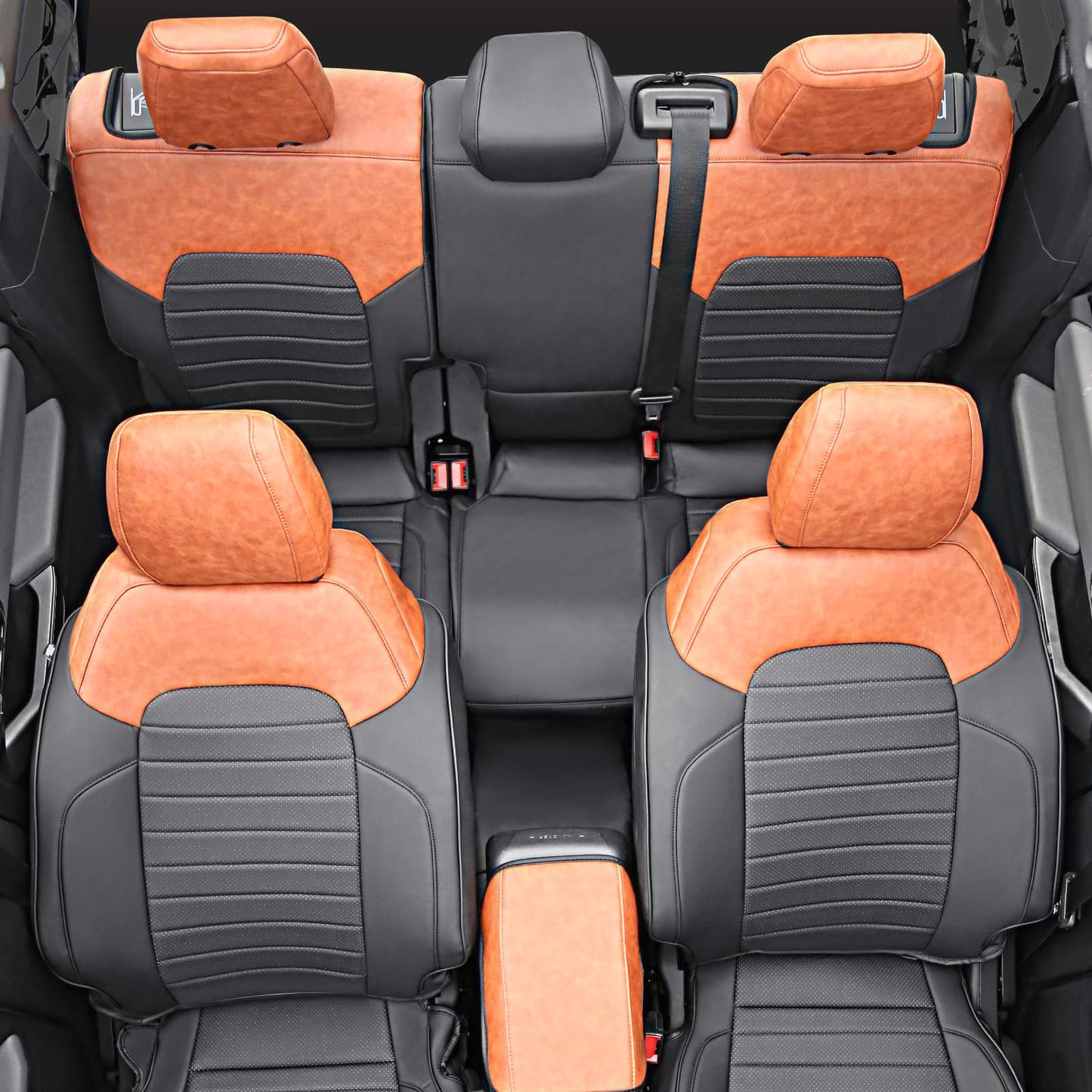 Mabett Seat Cover Protector with Rear Cup Holder for Ford Bronco 2021-2026