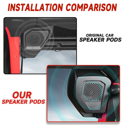 Mabett Rear Speaker Pods Compatible with Ford Bronco 2021-2026 4-Door