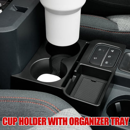 Mabett Center Console Storage Organizer and Dual Cup Holder for Ford Maverick 2022-2026