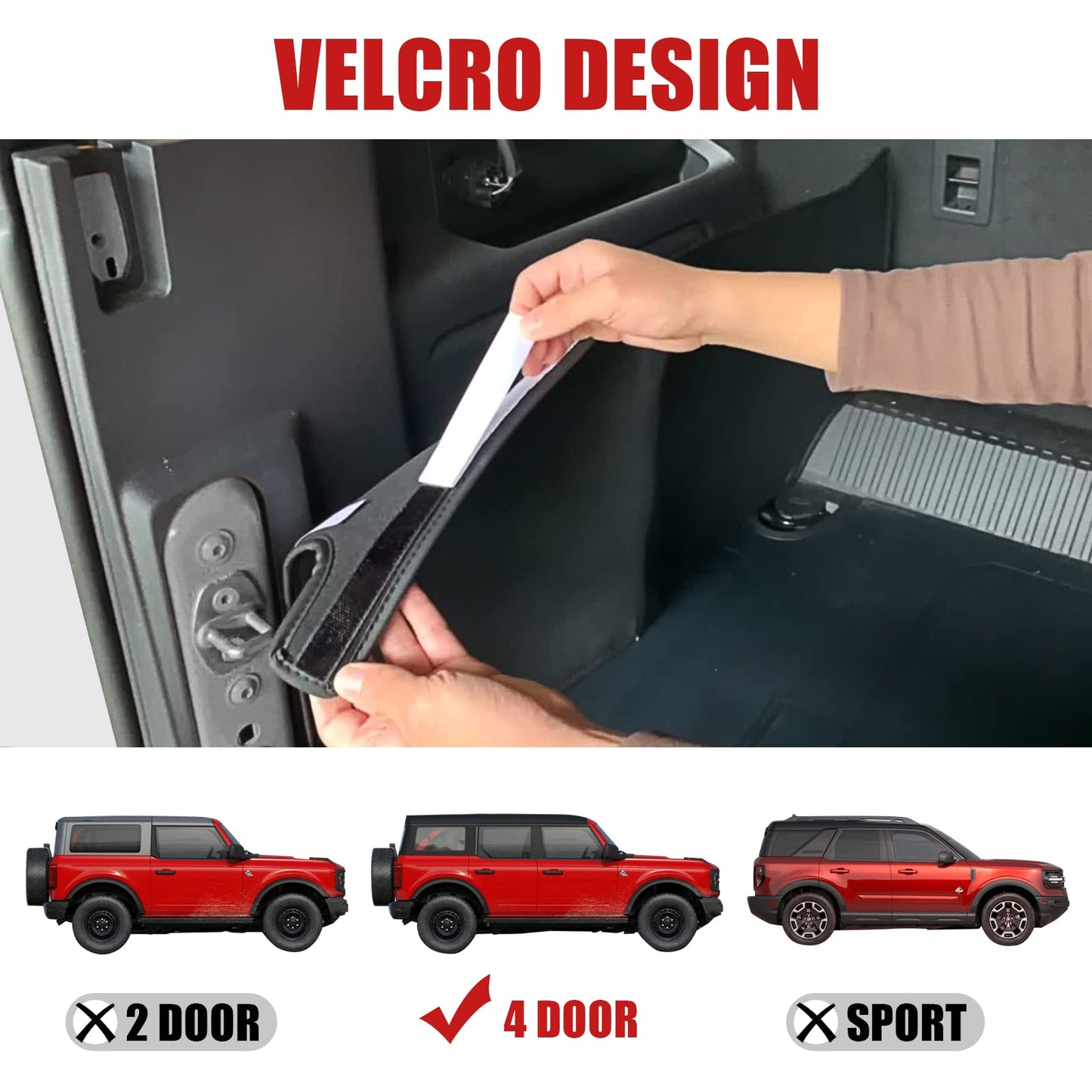 Mabett Cargo Sidewall Protector Compatible with Ford Bronco 2021-2026