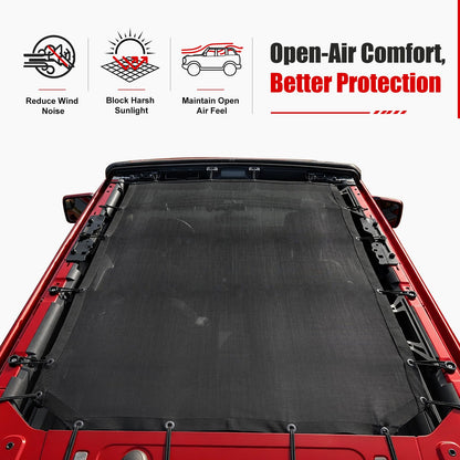 Full-Length Mesh Sunshade for 2021–2026 Ford Bronco 4-Door
