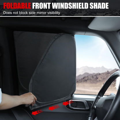Mabett Full Car Window Sunshade for Ford Bronco 4 Door 2021-2026