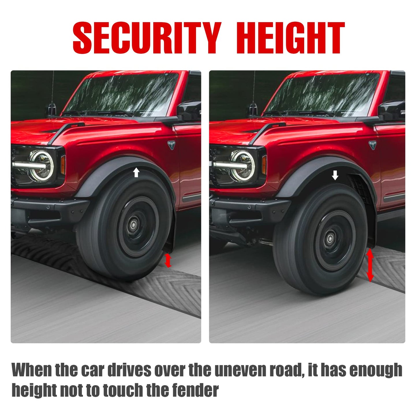 Mabett Mud Flaps for Ford Bronco Accessories 2021-2026 2/4-Door