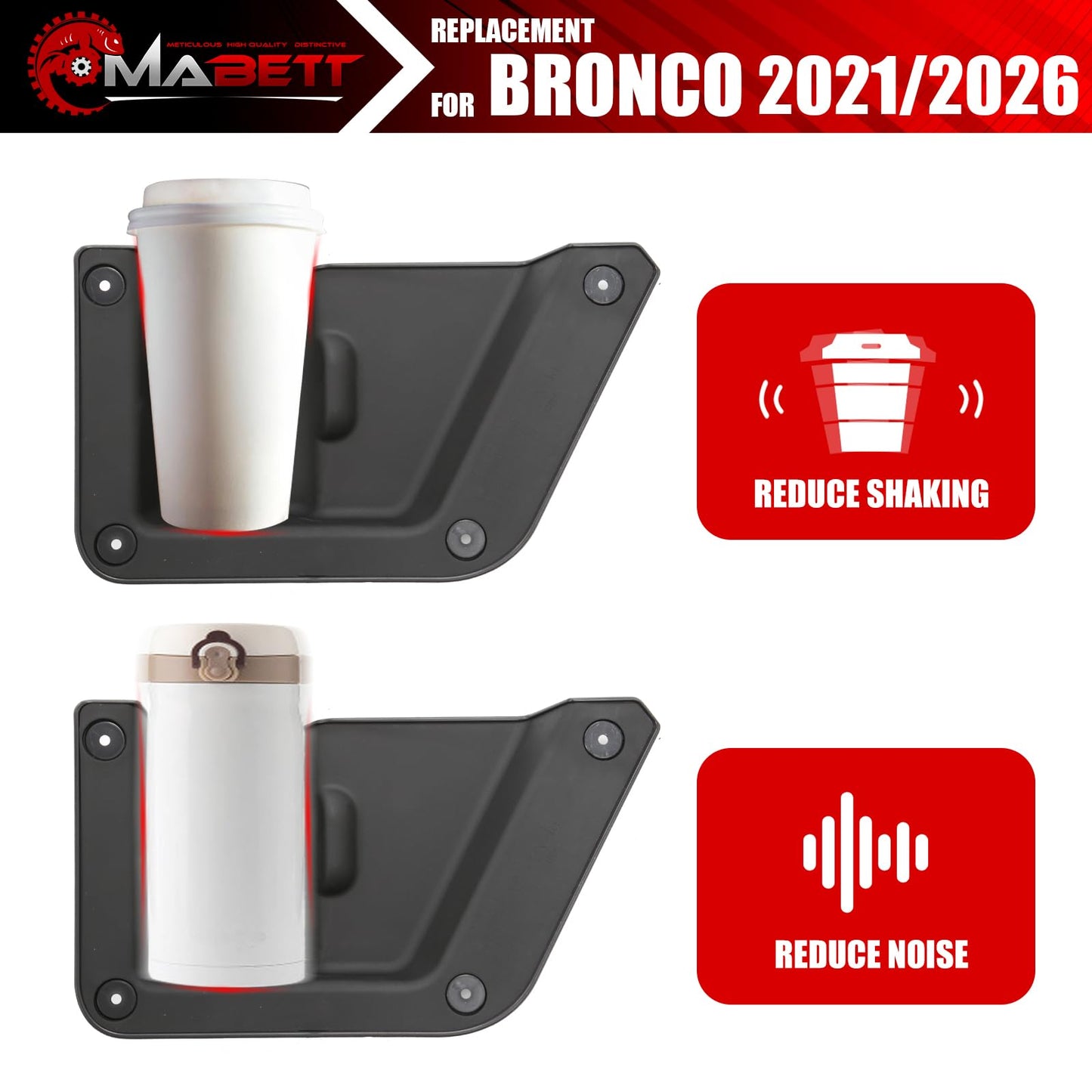 Mabett Rear Door Pocket for Ford Bronco Accessories 2021-2026
