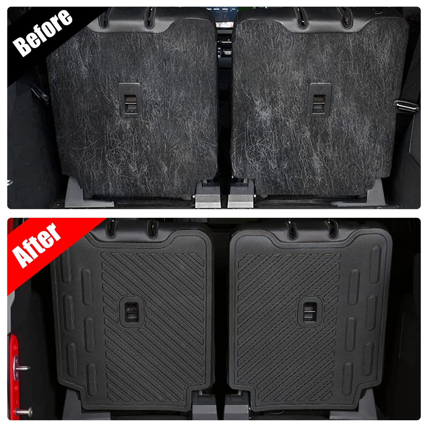 Mabett Interior Cover Mats for Ford Bronco Accessories 2-Door 2025 2021 2022 2023 2024 Front Rear Seat Back Cover Cargo Liners Set (Floor Mats&Seat Back Covers&Cargo Liner&Lower Trunk Storage Mat)