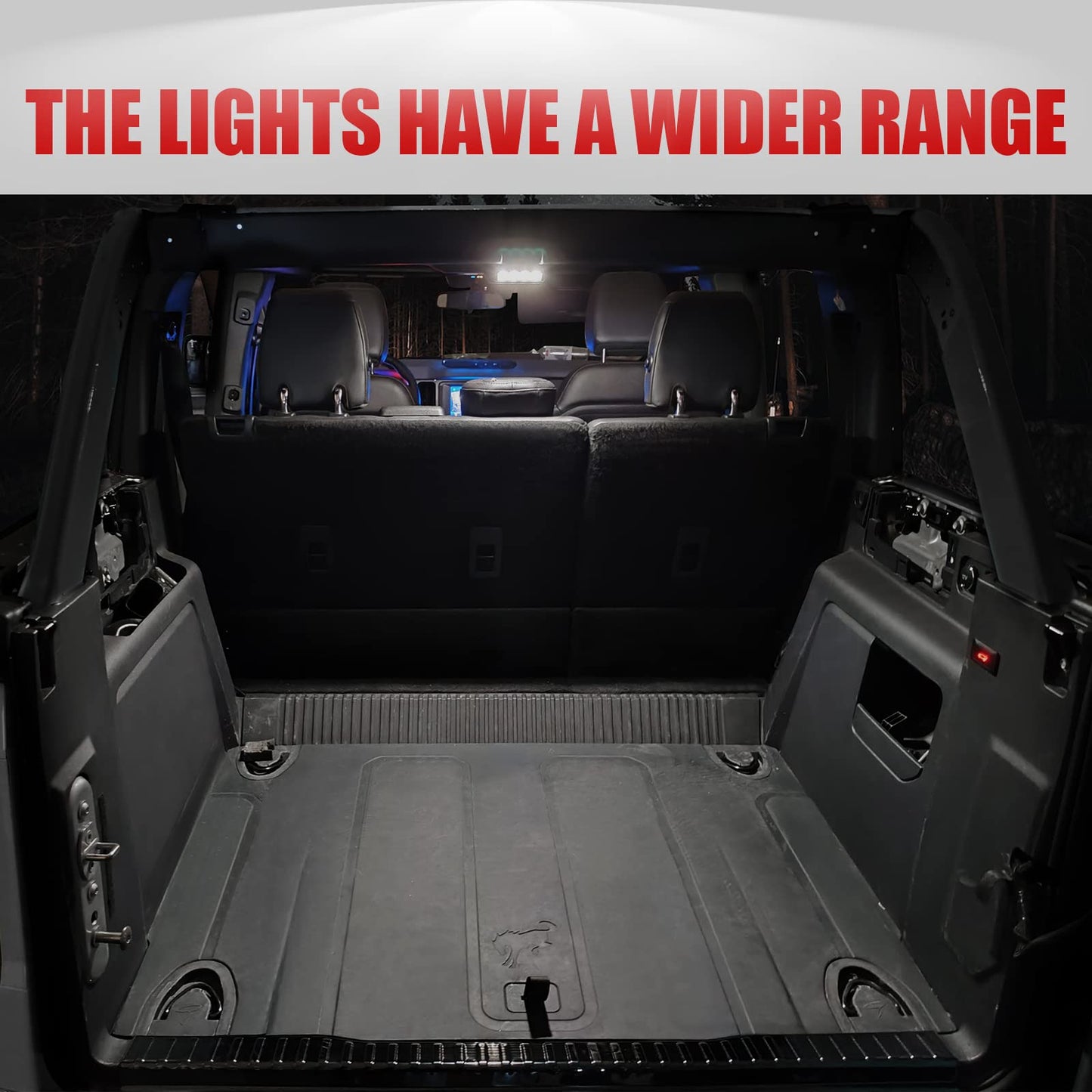 Mabett Rear Ceiling Lights Compatible with Ford Bronco 2021-2024(Not FIt 2 Door and 2025/2026)
