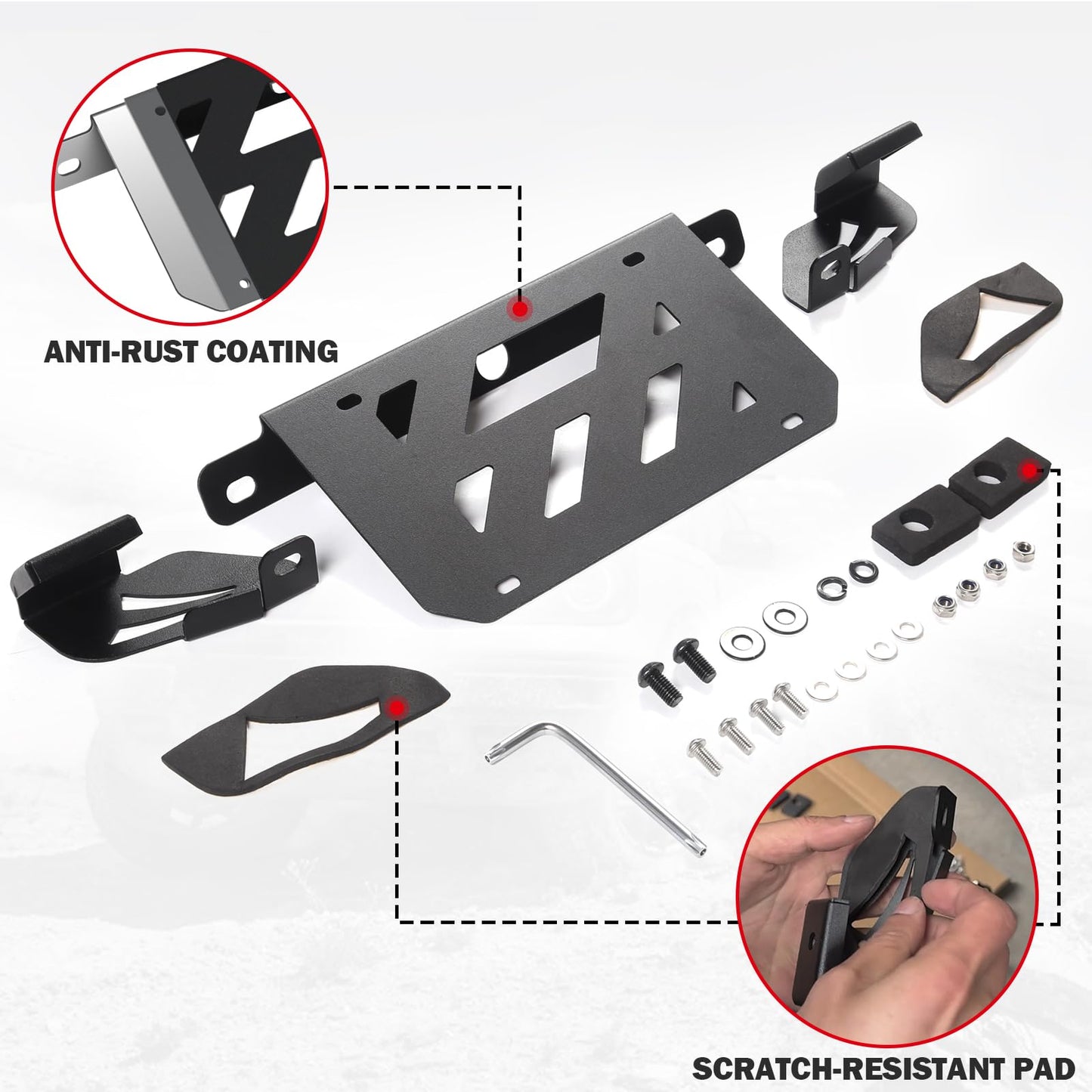 Mabett License Plate Bracket for Ford Bronco 2021-2026 2/4-Door