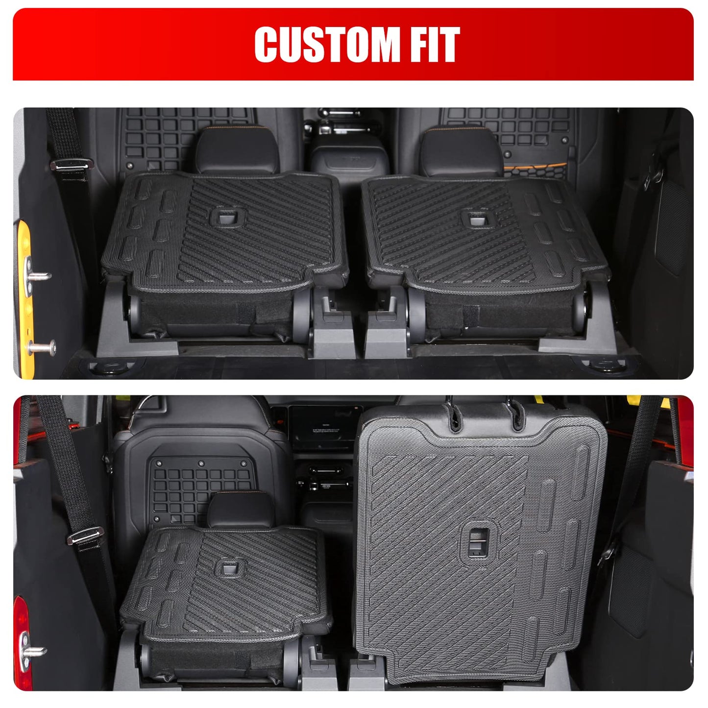 Mabett Back Seat Cover Backrest Protector for Ford Bronco Accessories 2021-2026 2-Door