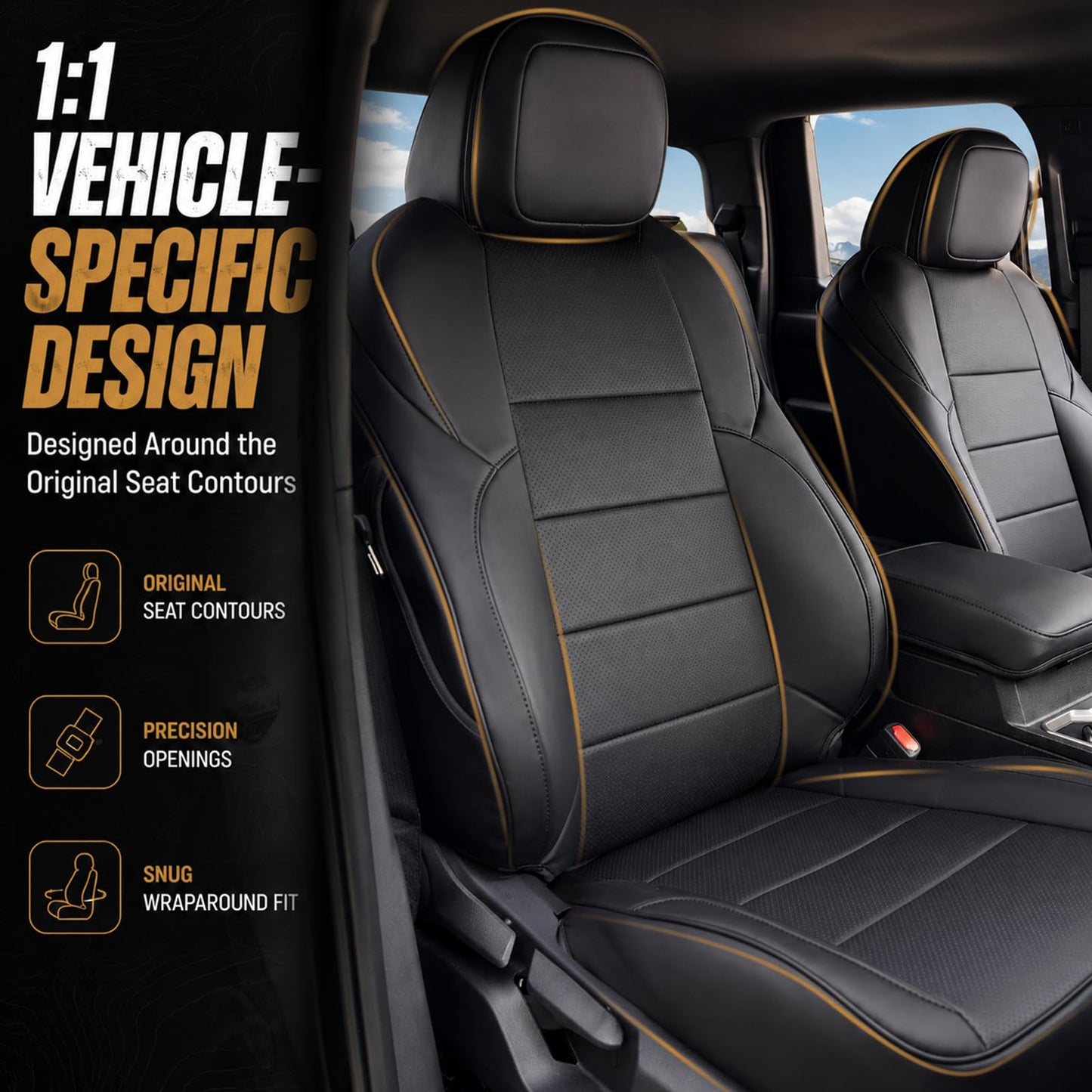 Full Set Seat Covers for 2024–2026 Toyota Tacoma Double Cab