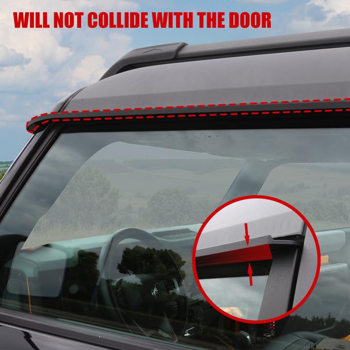 Mabett Window Visor Rain Guard for Ford Bronco 2021-2024 4-Door