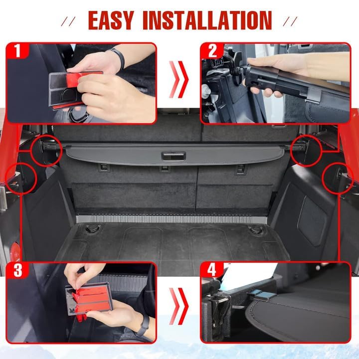 Mabett Upgrade Trunk Cargo Cover for Ford Bronco 2021-2026 4-Door