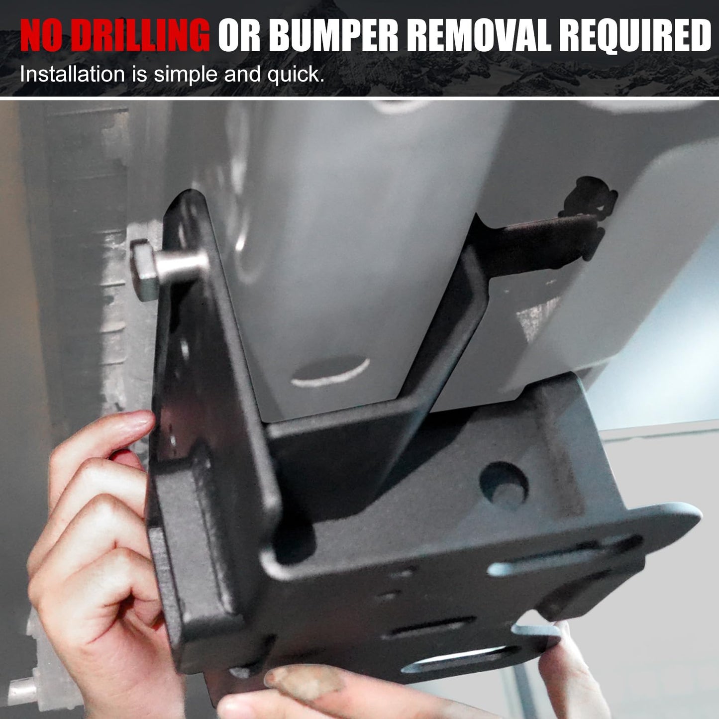 Mabett 2" Tow Trailer Hitch Receiver for Ford Bronco 2021-2026 2/4-Door