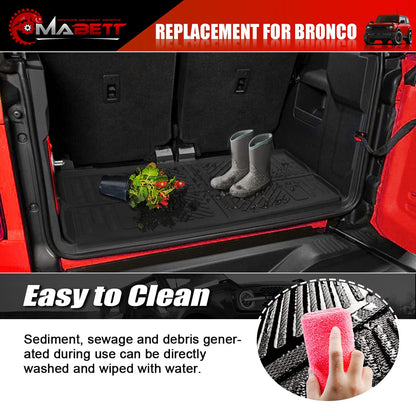 Mabett Cargo Liner Trunk Mat for Ford Bronco Accessories 2021-2026 2-Door