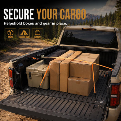 Retractable Ratchet Straps for 2005–2026 Toyota Tacoma