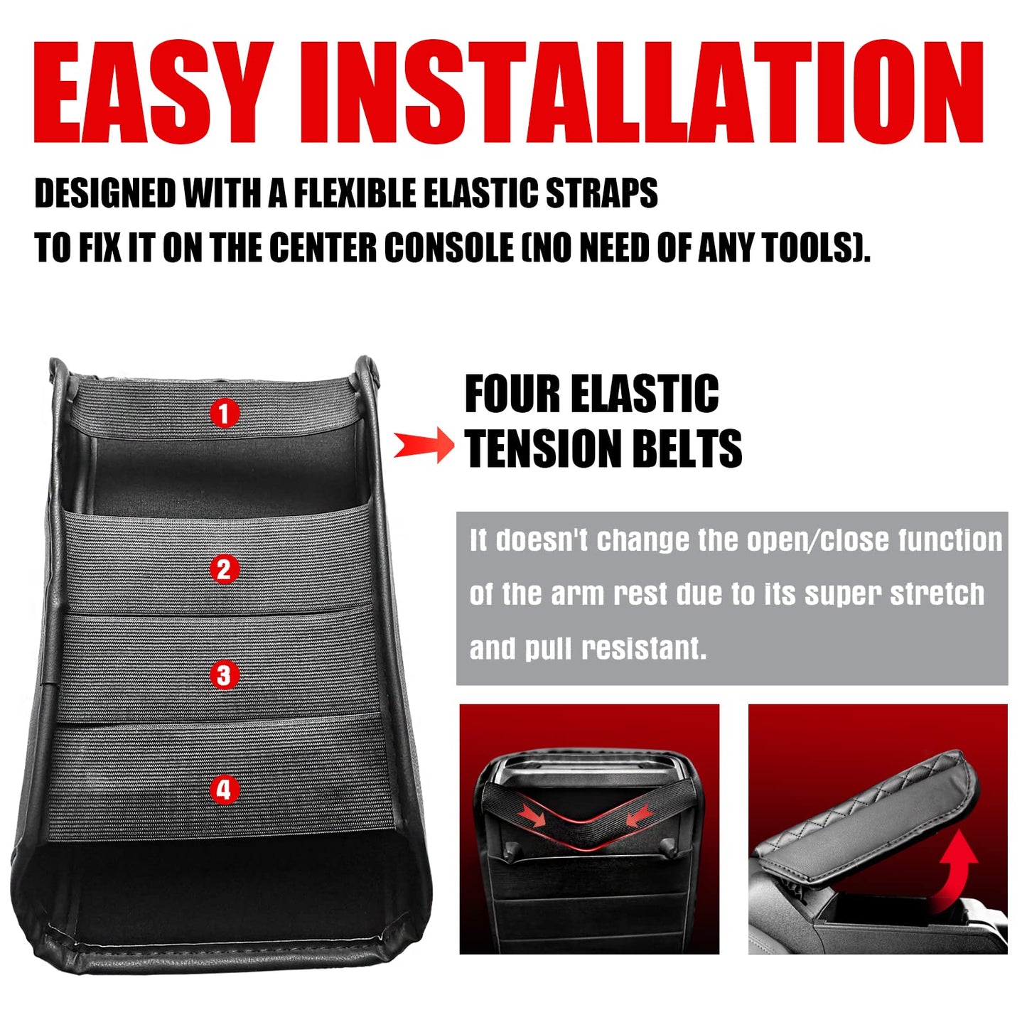 Mabett Center Console Cover for Ford Bronco Accessories 2021-2026