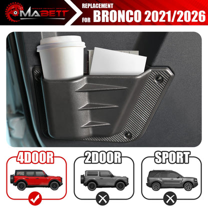 Mabett Rear Door Pocket for Ford Bronco Accessories 2021-2026
