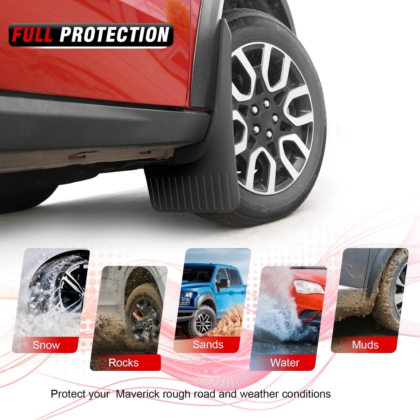 Mabett Mud Flaps for Ford Maverick 2022-2026 Accessories