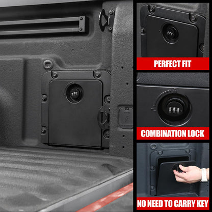 Mabett Bed Storage Bin Cover with Code Lock Compatible with Ford Maverick Accessories 2022-2026