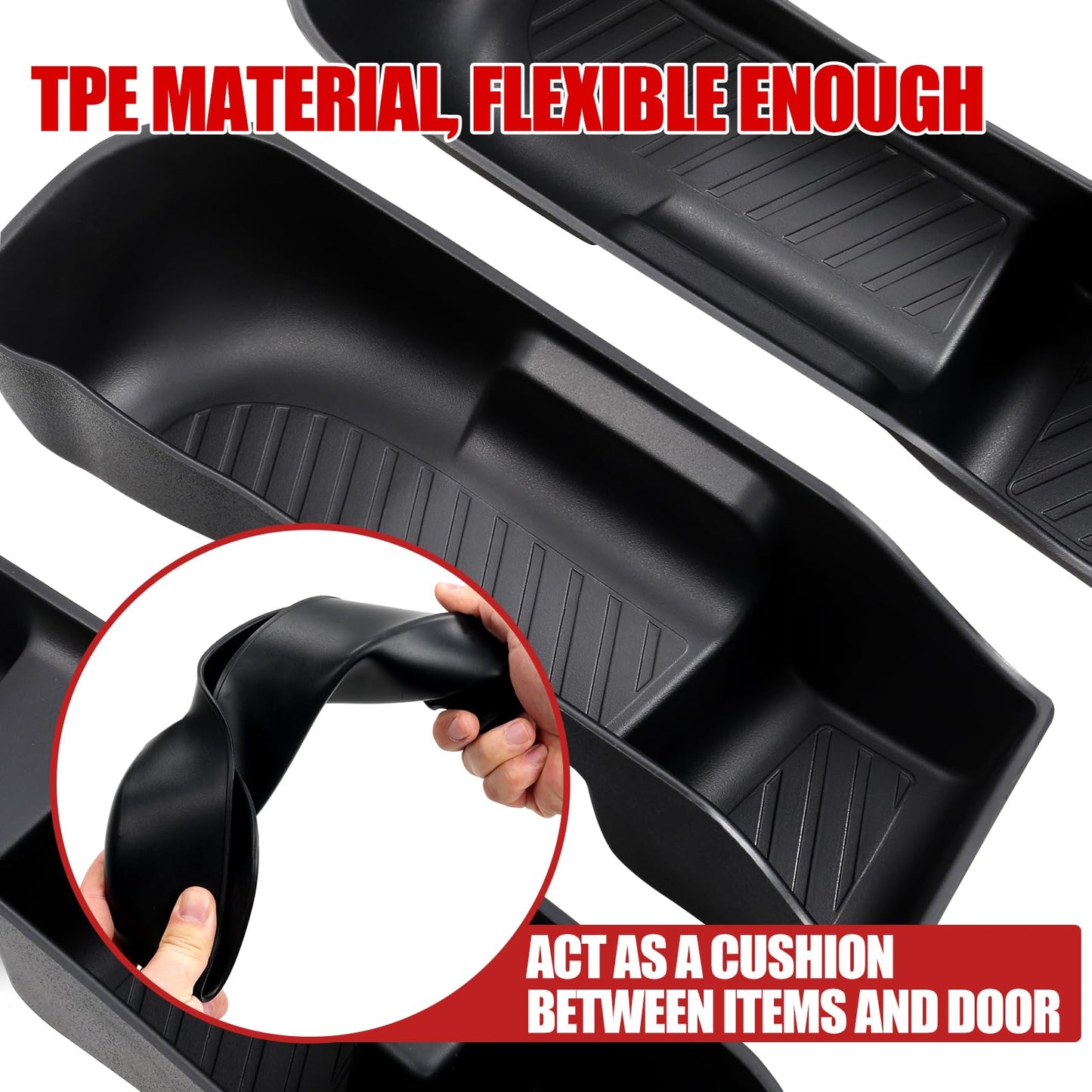 Mabett Door Side Storage Tray for Ford Maverick 2022-2025 Accessories(Not Fit 2026)