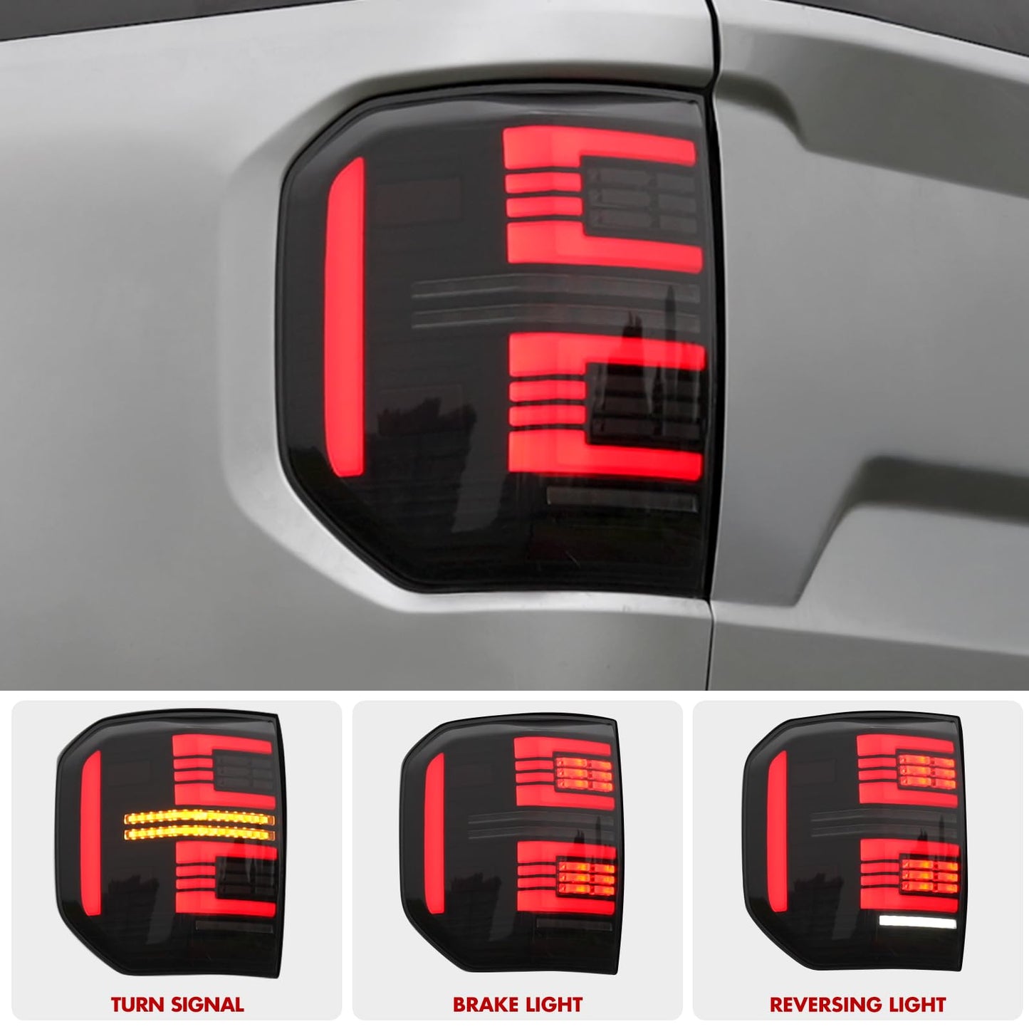 Mabett LED Tail Lights for Ford Maverick 2022-2024 XL XLT