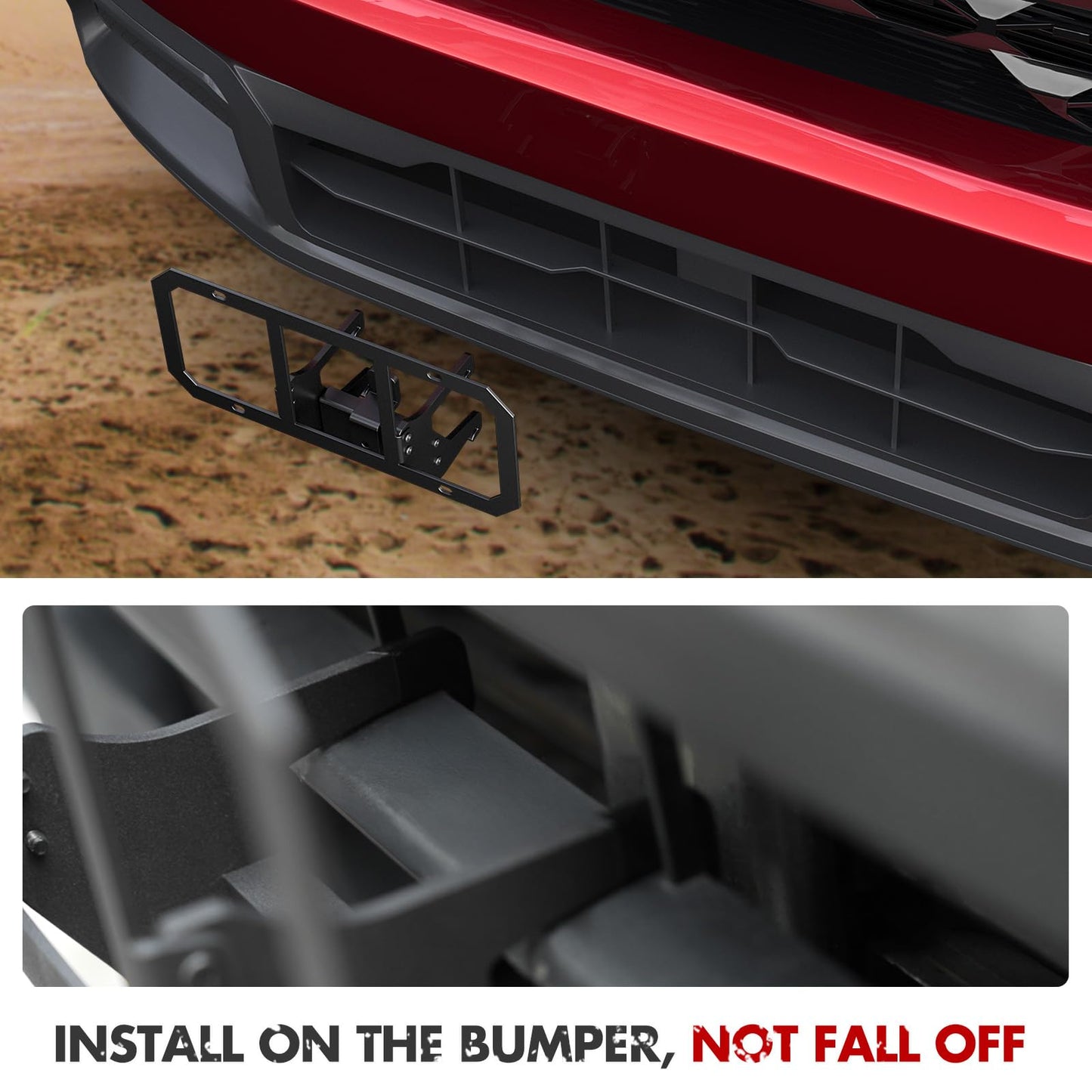 Mabett Front License Plate Frame Bracket for 2025 2026 Ford Maverick XL/XLT Accessories