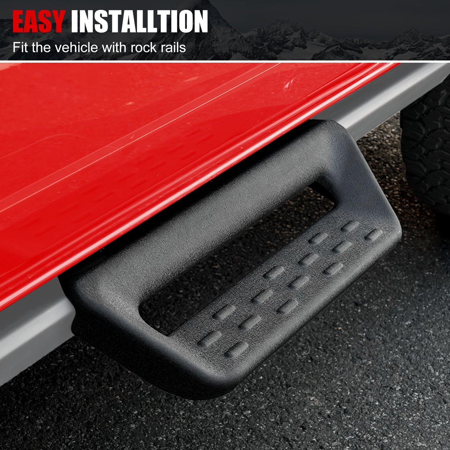 MABETT 2Pcs Running Boards Side Steps for 2021-2026 Ford Bronco 2/4 Door
