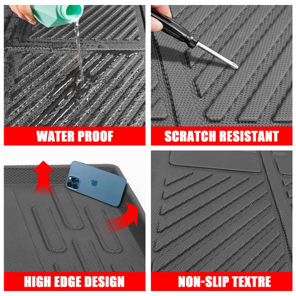 Mabett Interior Cover Mats for Ford Bronco Accessories 2-Door 2025 2021 2022 2023 2024 Front Rear Seat Back Cover Cargo Liners Set (Floor Mats&Seat Back Covers&Cargo Liner&Lower Trunk Storage Mat)