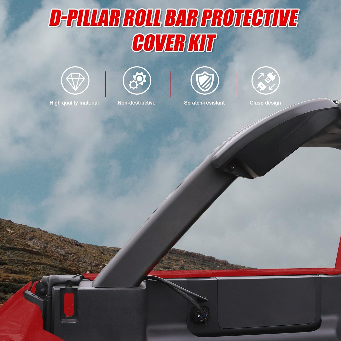 Mabett Roll Bar Cover for Ford Bronco 2021-2026 4 Door