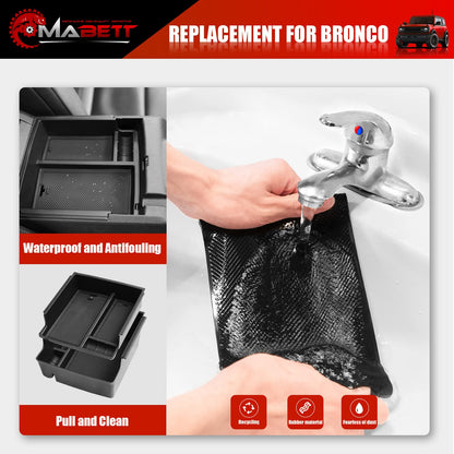Mabett Console Organizer Tray for Bronco 2021-2024 2/4-Door  (Not Fits 2025+ Verison)