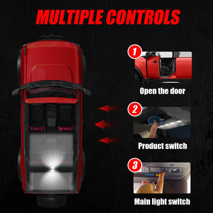 Mabett Rear Ceiling Lights Compatible with Ford Bronco 2021-2024(Not FIt 2 Door and 2025/2026)