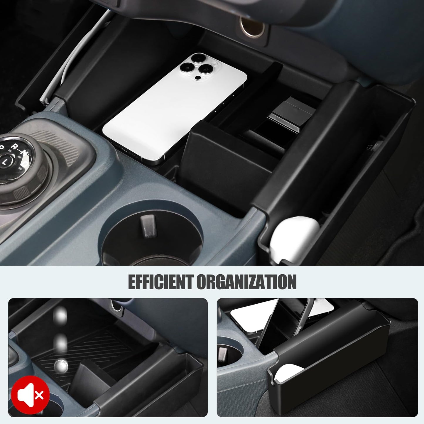 Mabett Center Console Shifter Storage Tray Compatible with Ford Maverick 2022-2025 (Not Fit 2025 Model with Wireless charge)