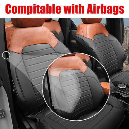 Mabett Seat Cover Protector with Rear Cup Holder for Ford Bronco 2021-2026