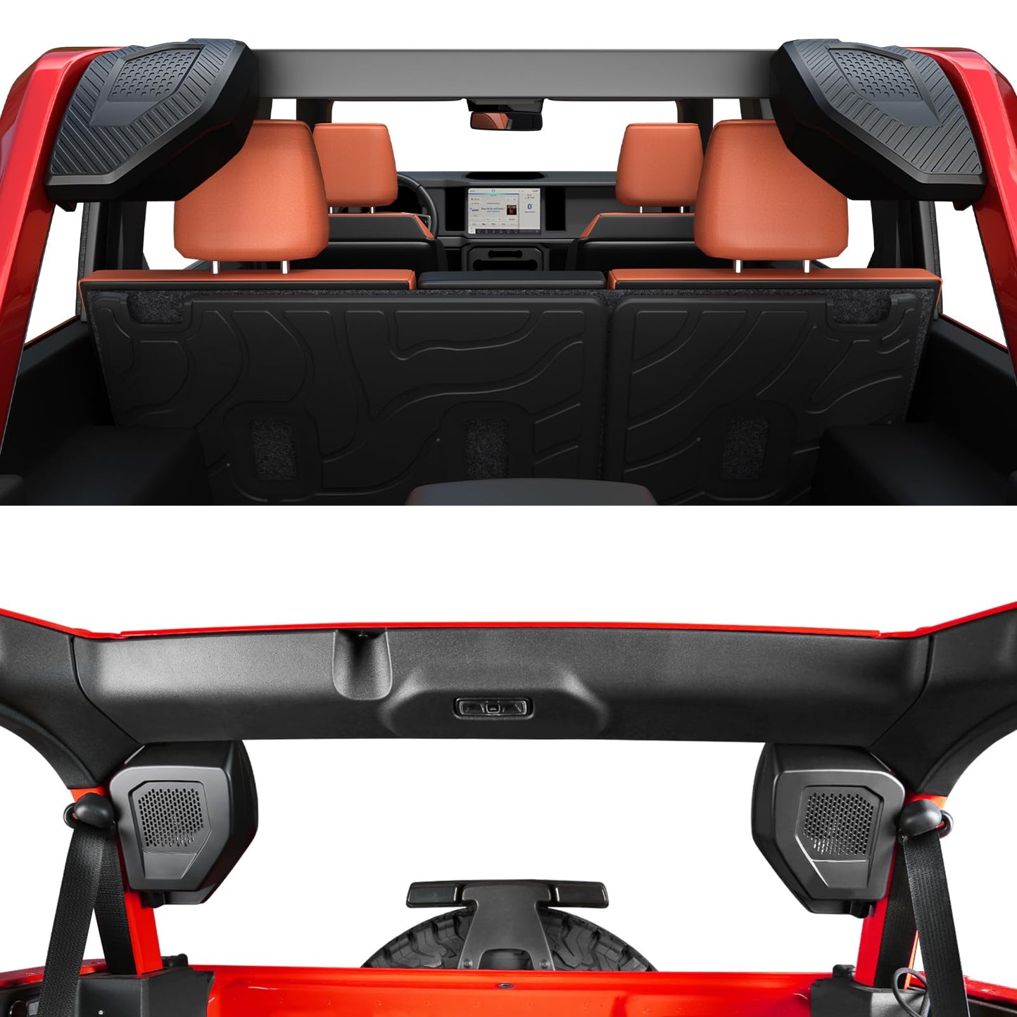 Mabett Rear Speaker Pods Compatible with Ford Bronco 2021-2026 4-Door