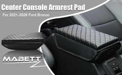 Mabett Center Console Cover for Ford Bronco Accessories 2021-2026