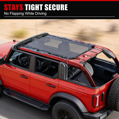 Full-Length Mesh Sunshade for 2021–2026 Ford Bronco 4-Door