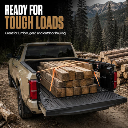 Retractable Ratchet Straps for 2005–2026 Toyota Tacoma