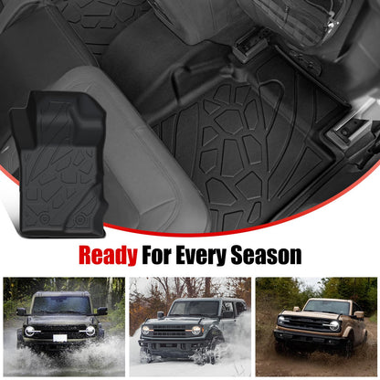 Mabett V2 Full Floor Mat Set for Ford Bronco 2026,2021-2025 4-Door