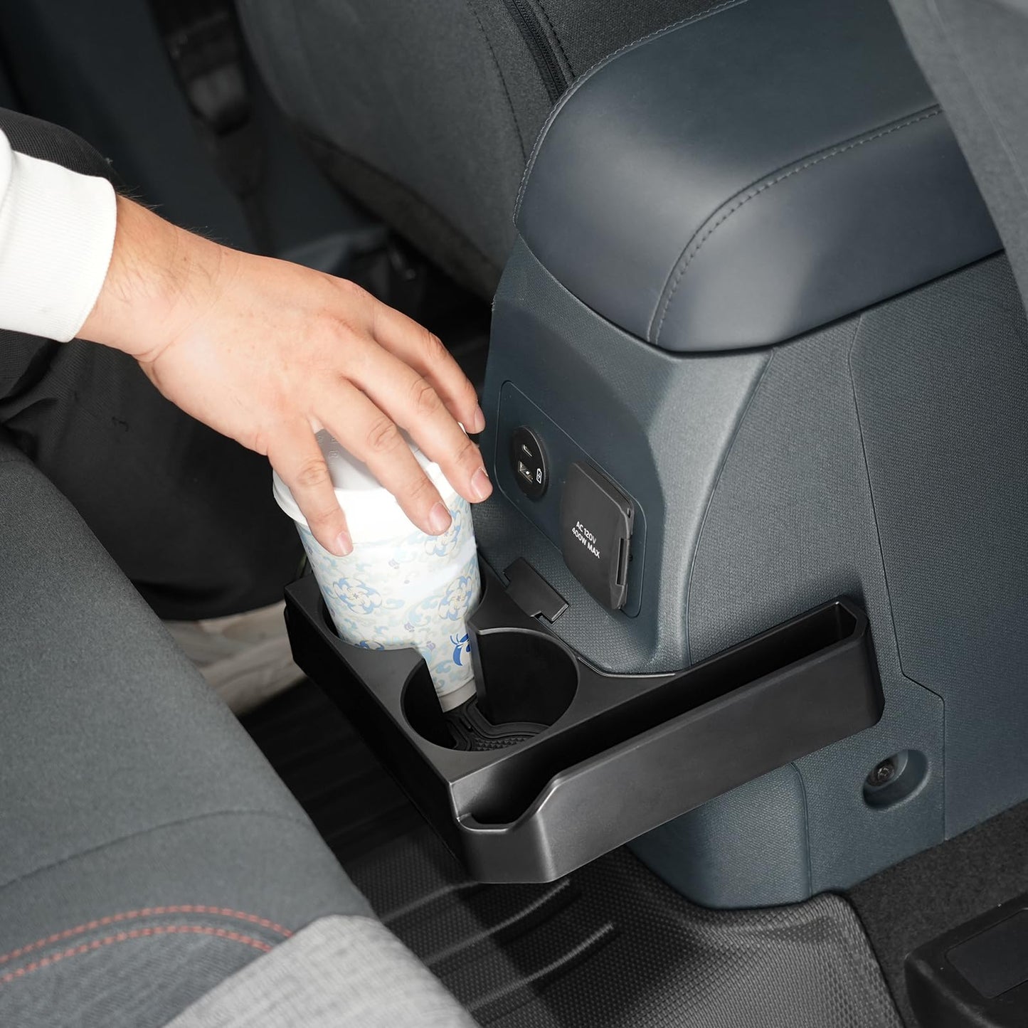 Mabett Removable Rear Dual Cup Holder for Ford Maverick Accessories 2022-2026