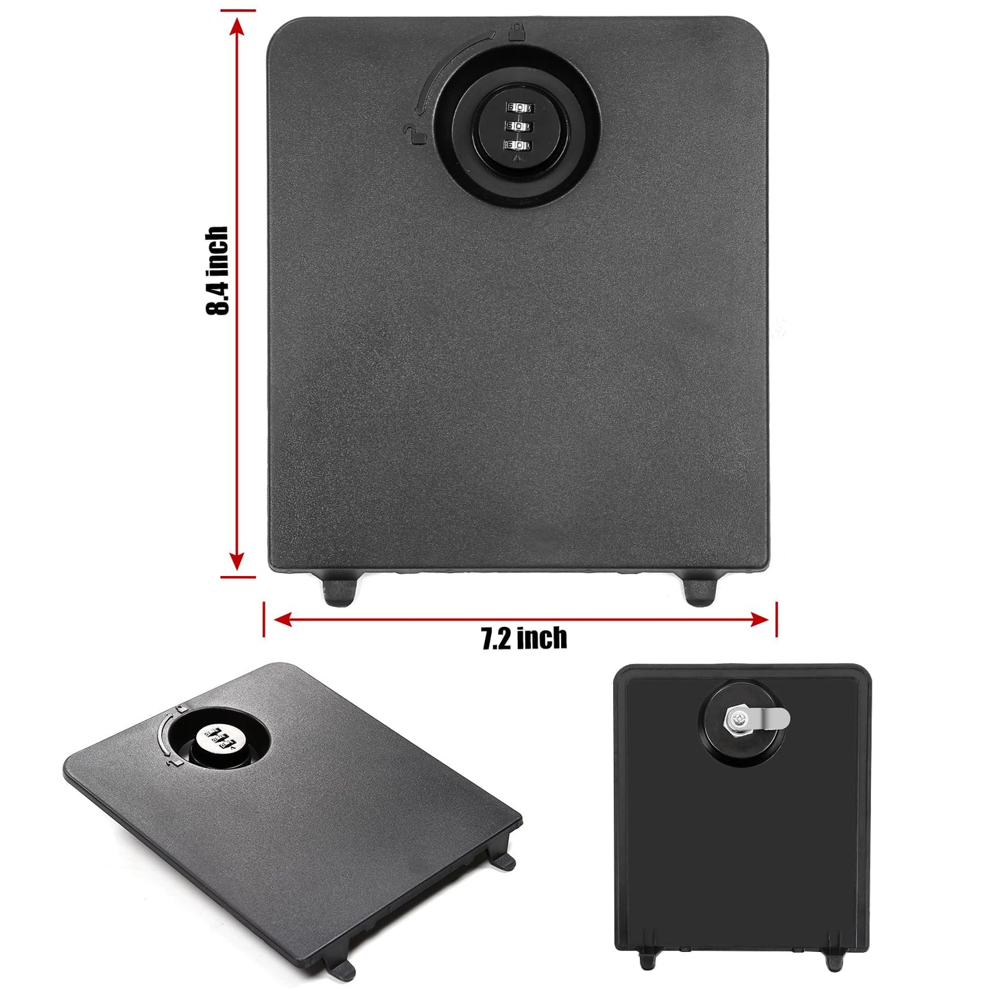 Mabett Bed Storage Bin Cover with Code Lock Compatible with Ford Maverick Accessories 2022-2026